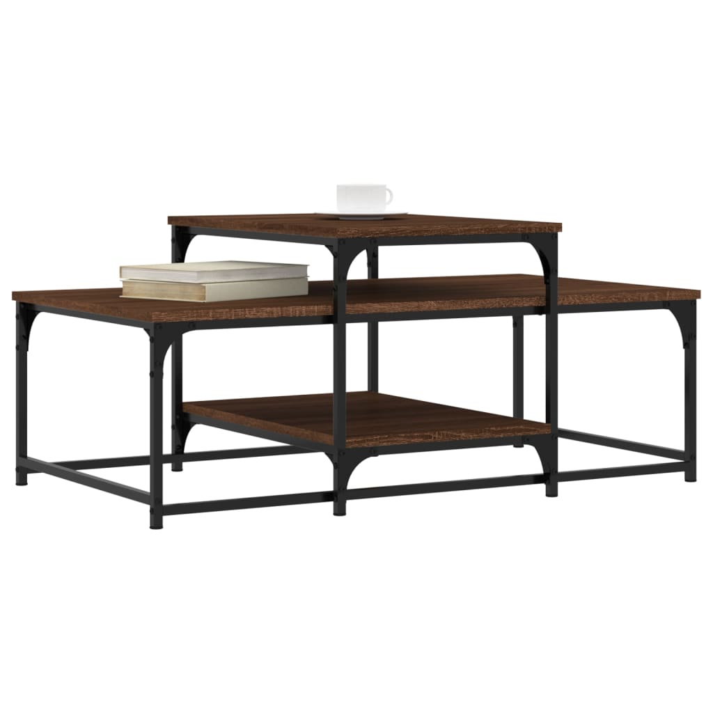 Couchtisch Braun Eichen-Optik 102x60x45 cm Holzwerkstoff