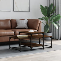Thumbnail for Couchtisch Braun Eichen-Optik 102x60x45 cm Holzwerkstoff