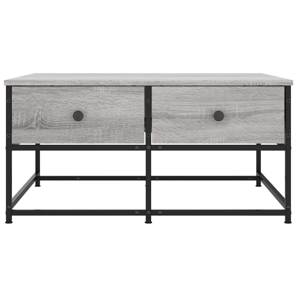 Couchtisch Grau Sonoma 80x80x40 cm Holzwerkstoff