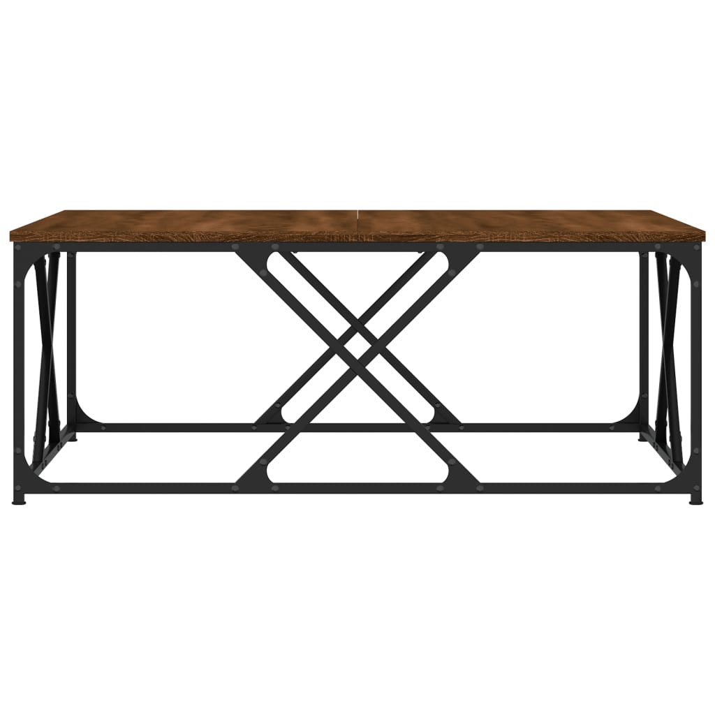 Couchtisch Braun Eichen-Optik 100x100x40 cm Holzwerkstoff