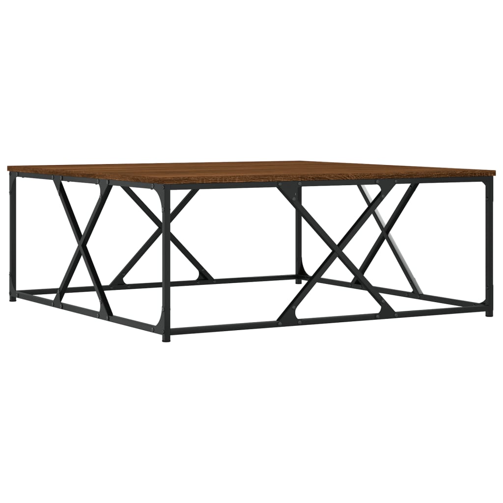 Couchtisch Braun Eichen-Optik 100x100x40 cm Holzwerkstoff