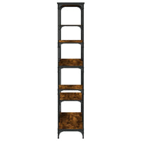Thumbnail for Bücherregal Räuchereiche 99x35,5x176 cm Holzwerkstoff und Stahl