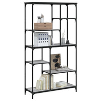 Thumbnail for Bücherregal Grau Sonoma 99x35,5x176 cm Holzwerkstoff und Stahl