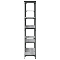 Thumbnail for Bücherregal Grau Sonoma 99x35,5x176 cm Holzwerkstoff und Stahl
