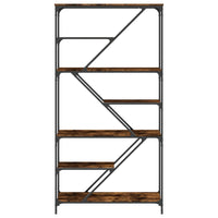 Thumbnail for Bücherregal Räuchereiche 91x36x176 cm Holzwerkstoff und Stahl