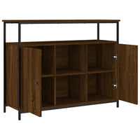 Thumbnail for Sideboard Braun Eichen-Optik 100x35x80 cm Holzwerkstoff