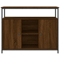 Thumbnail for Sideboard Braun Eichen-Optik 100x35x80 cm Holzwerkstoff
