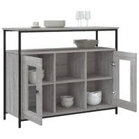 Thumbnail for Sideboard Grau Sonoma 100x35x80 cm Holzwerkstoff