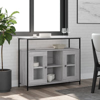 Thumbnail for Sideboard Grau Sonoma 100x35x80 cm Holzwerkstoff