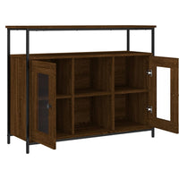 Thumbnail for Sideboard Braun Eichen-Optik 100x35x80 cm Holzwerkstoff