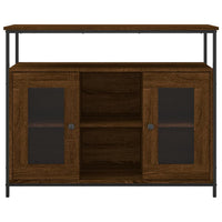 Thumbnail for Sideboard Braun Eichen-Optik 100x35x80 cm Holzwerkstoff