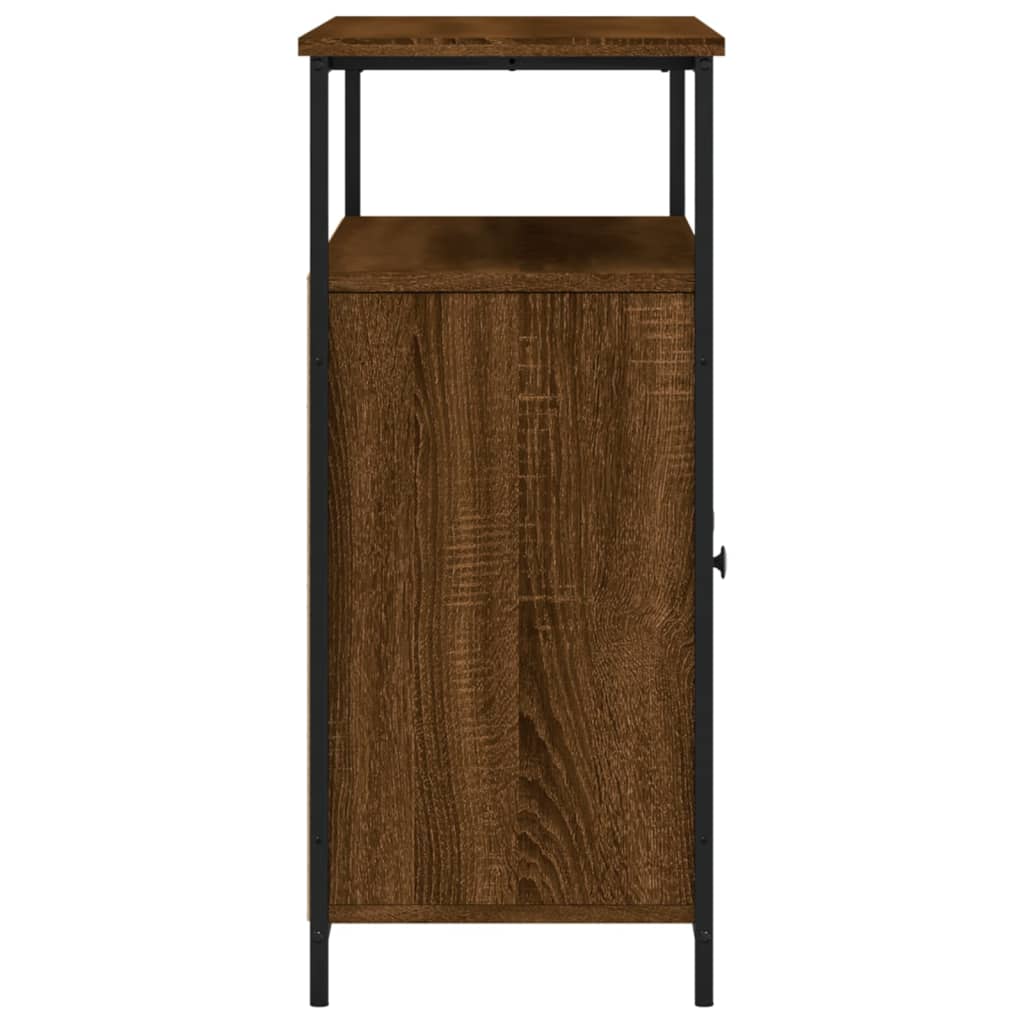 Sideboard Braun Eichen-Optik 100x35x80 cm Holzwerkstoff