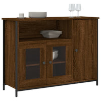 Thumbnail for Sideboard Braun Eichen-Optik 100x35x75 cm Holzwerkstoff