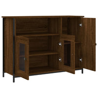 Thumbnail for Sideboard Braun Eichen-Optik 100x35x75 cm Holzwerkstoff