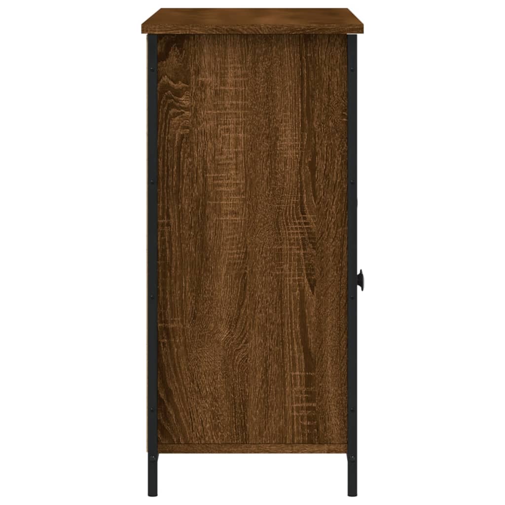 Sideboard Braun Eichen-Optik 100x35x75 cm Holzwerkstoff