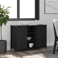 Thumbnail for Sideboard Schwarz 100x35x70 cm Holzwerkstoff