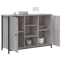 Thumbnail for Sideboard Grau Sonoma 100x35x70 cm Holzwerkstoff