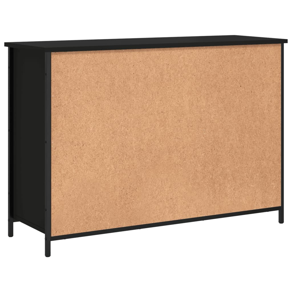 Sideboard Schwarz 100x35x70 cm Holzwerkstoff