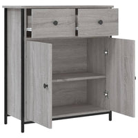 Thumbnail for Sideboard Grau Sonoma 70x30x80 cm Holzwerkstoff