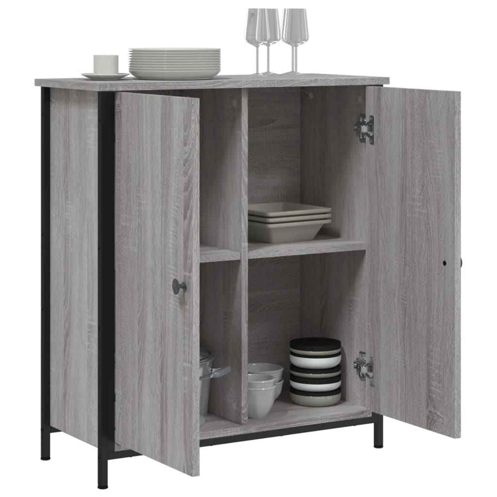 Sideboard Grau Sonoma 70x30x80 cm Holzwerkstoff