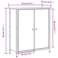 Thumbnail for Sideboard Grau Sonoma 70x30x80 cm Holzwerkstoff
