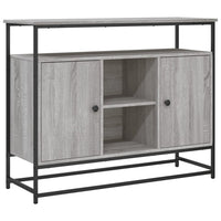 Thumbnail for Sideboard Grau Sonoma 100x35x80 cm Holzwerkstoff