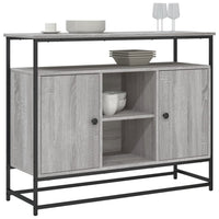 Thumbnail for Sideboard Grau Sonoma 100x35x80 cm Holzwerkstoff