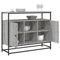 Thumbnail for Sideboard Grau Sonoma 100x35x80 cm Holzwerkstoff