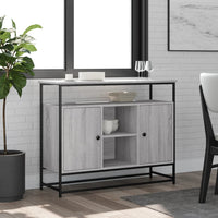 Thumbnail for Sideboard Grau Sonoma 100x35x80 cm Holzwerkstoff