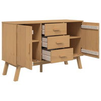Thumbnail for Sideboard OLDEN Braun 114x43x73,5 cm Massivholz Kiefer