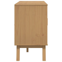 Thumbnail for Sideboard OLDEN Weiß und Braun 114x43x73,5 cm Massivholz Kiefer