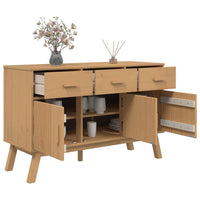 Thumbnail for Sideboard OLDEN Braun 114x43x73,5 cm Massivholz Kiefer