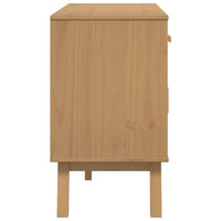 Thumbnail for Sideboard OLDEN Grau und Braun 114x43x73,5 cm Massivholz Kiefer