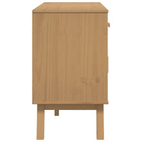 Thumbnail for Sideboard OLDEN Weiß und Braun 114x43x73,5 cm Massivholz Kiefer