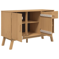 Thumbnail for Sideboard OLDEN Braun 114x43x73,5 cm Massivholz Kiefer