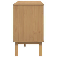 Thumbnail for Sideboard OLDEN Grau und Braun 114x43x73,5 cm Massivholz Kiefer