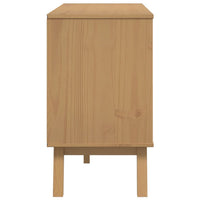 Thumbnail for Sideboard OLDEN Weiß und Braun 114x43x73,5 cm Massivholz Kiefer