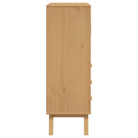 Thumbnail for Highboard OLDEN Braun 85x43x125 cm Massivholz Kiefer