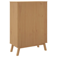 Thumbnail for Highboard OLDEN Braun 85x43x125 cm Massivholz Kiefer