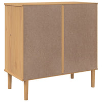 Thumbnail for Sideboard SENJA Rattan-Optik Braun 80x40x80 cm Kiefernholz