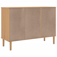 Thumbnail for Sideboard SENJA Rattan-Optik Braun 112x40x80 cm Kiefernholz