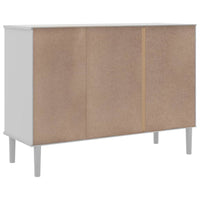 Thumbnail for Sideboard SENJA Rattan-Optik Weiß 112x40x80 cm Kiefernholz