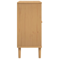 Thumbnail for Sideboard SENJA Rattan-Optik Braun 80x35x80 cm Kiefernholz