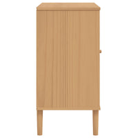 Thumbnail for Sideboard SENJA Rattan-Optik Braun 80x40x80 cm Kiefernholz