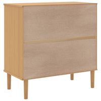 Thumbnail for Sideboard SENJA Rattan-Optik Braun 80x40x80 cm Kiefernholz