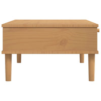 Thumbnail for Couchtisch SENJA Rattan-Optik Braun 100x55x33 cm Kiefernholz