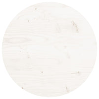 Thumbnail for Tischplatte Rund Weiß Ø40x3 cm Massivholz Kiefer