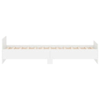 Thumbnail for Bettgestell Weiß 90x200 cm Holzwerkstoff