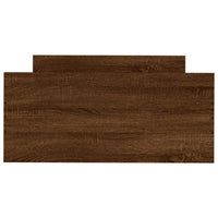 Thumbnail for Bettgestell ohne Matratze Braun Eiche 100x200 cm Holzwerkstoff