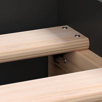 Thumbnail for Bettgestell Schwarz 90x190 cm Holzwerkstoff